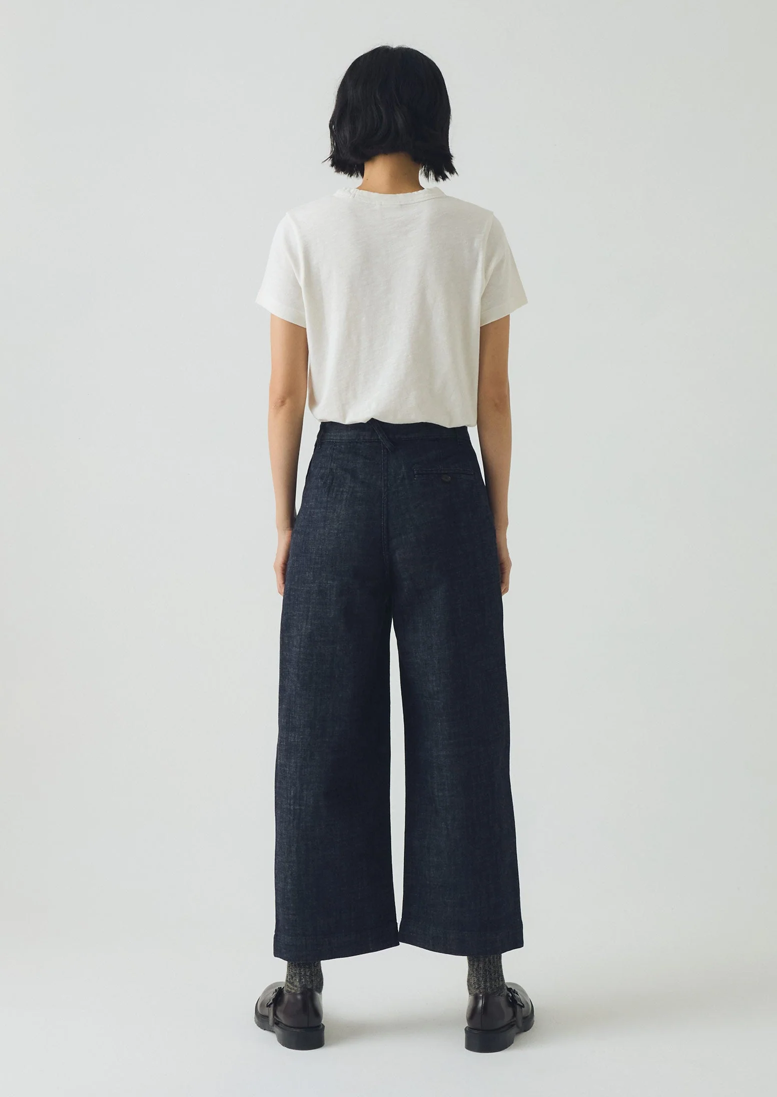 Annie Organic Denim Side Button Jeans | Indigo - Image 3