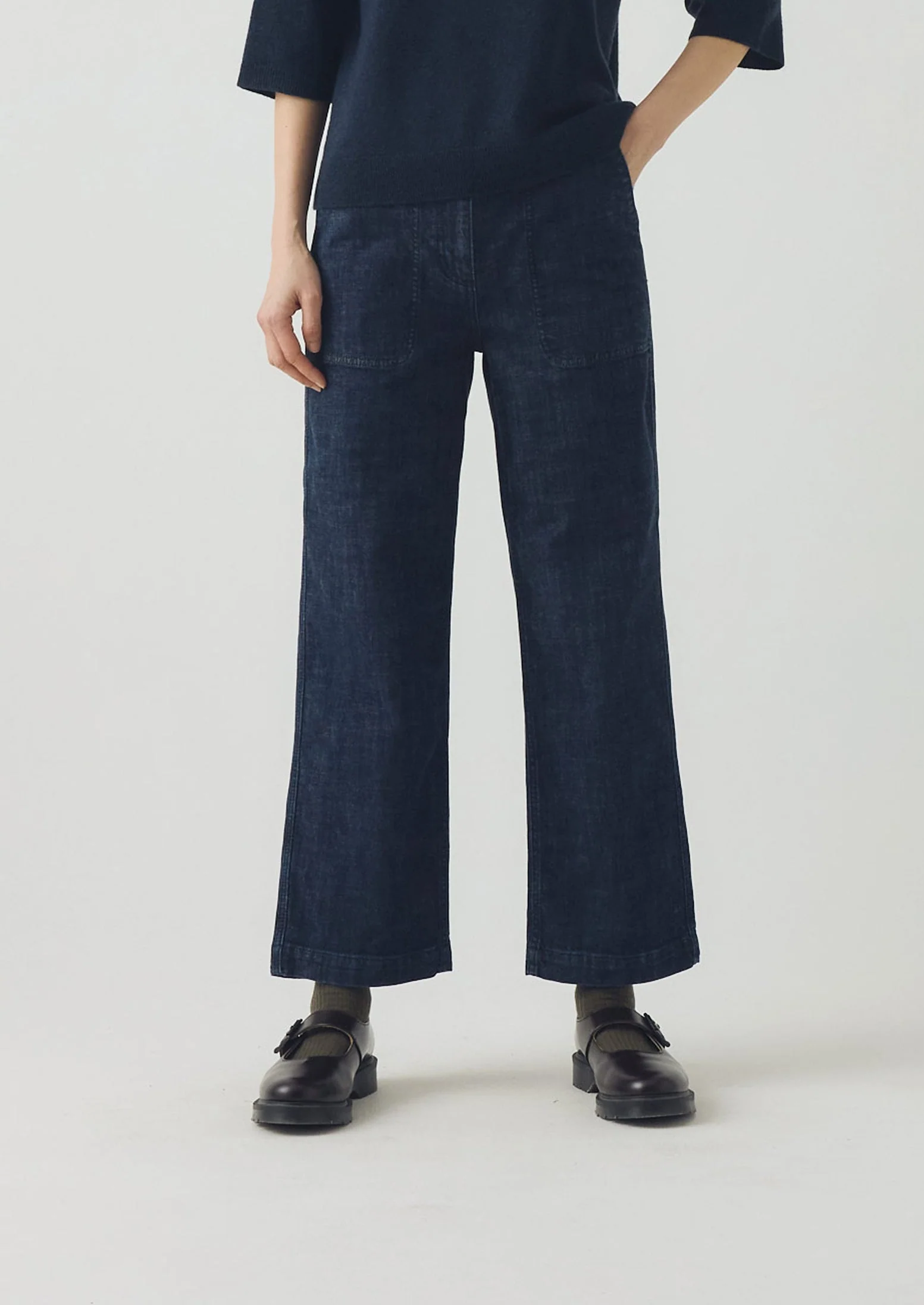 Ashley Organic Cropped Jeans | Indigo - Image 5