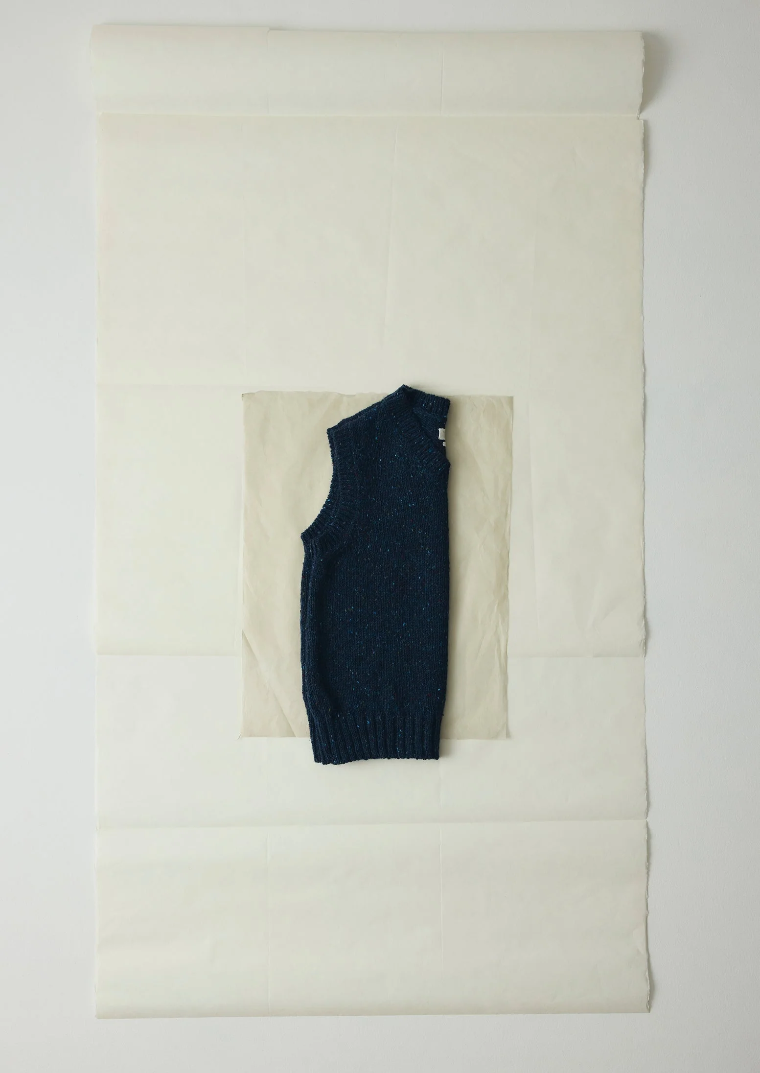 Donegal Wool Knitted Tank | Midnight - Image 5