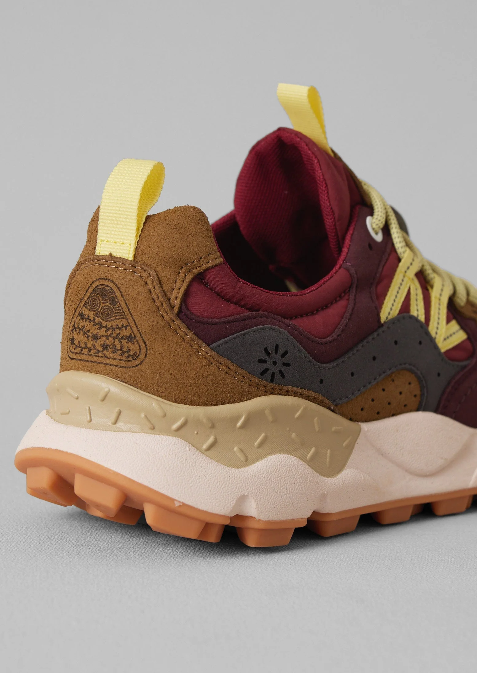 Flower Mountain Yamano Kaiso Panelled Trainers | Brick/Iris - Image 4