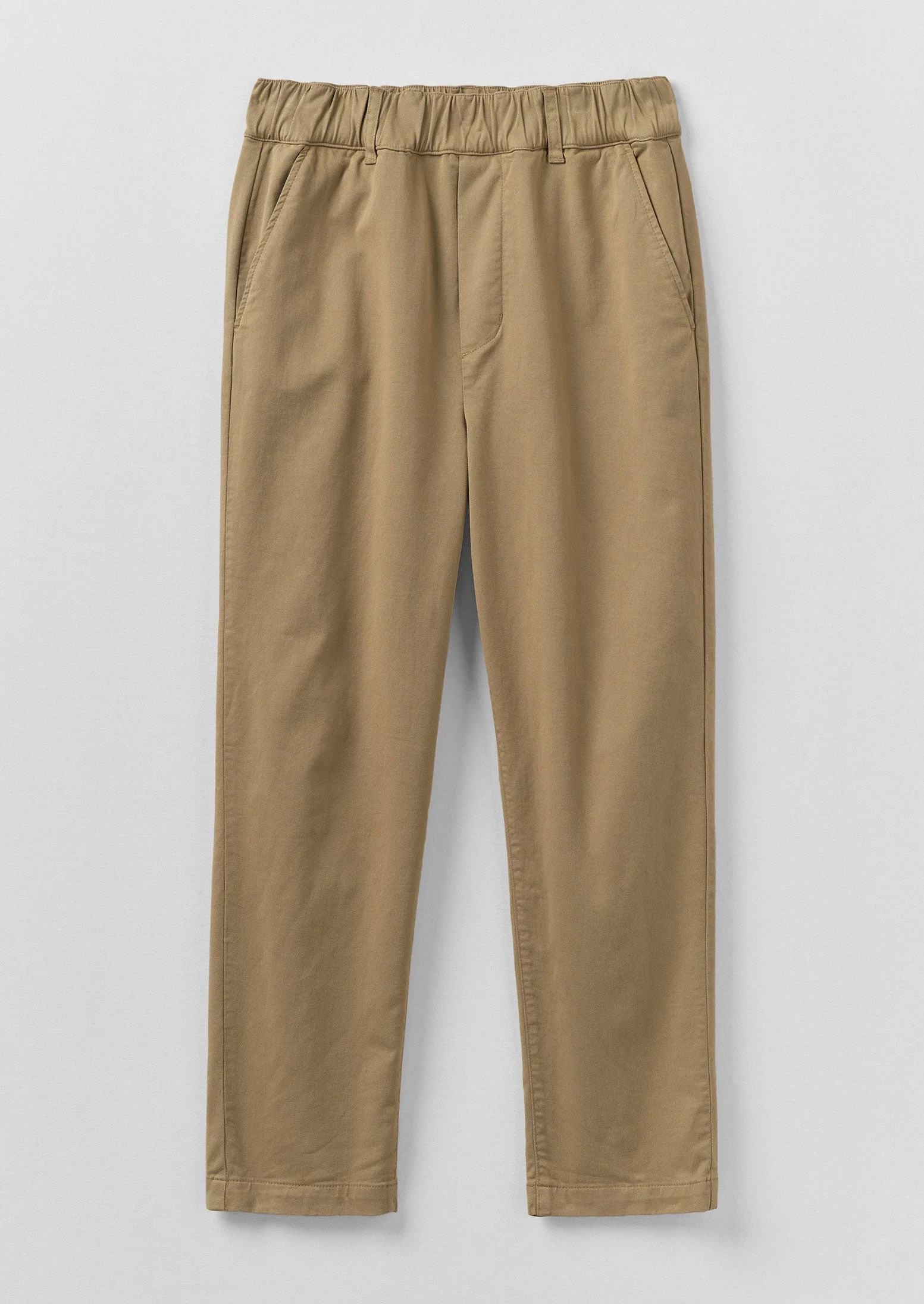Gabi Cotton Pull On Trousers | Ash Brown - Image 5