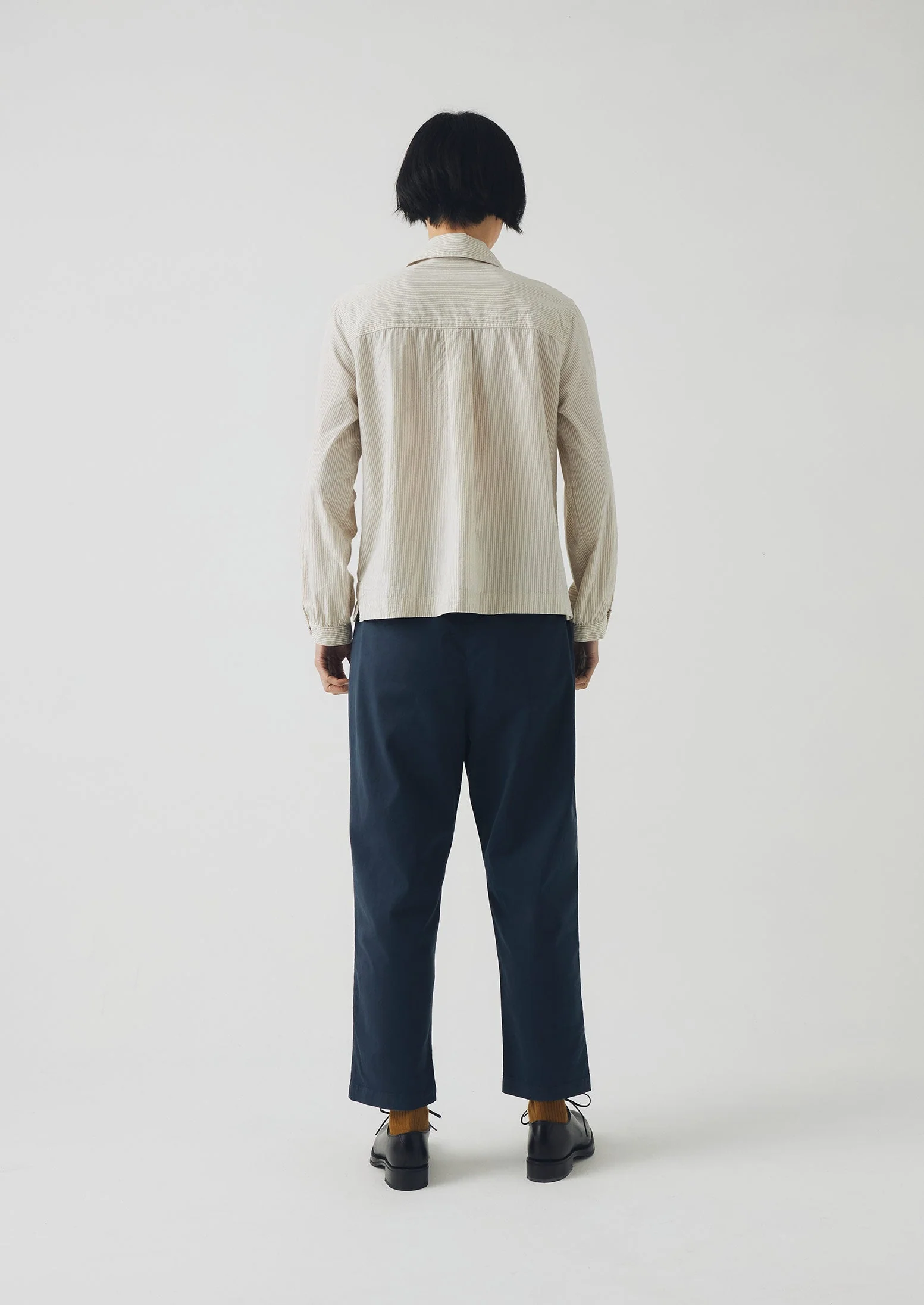 Gabi Cotton Pull On Trousers | Storm Blue - Image 4