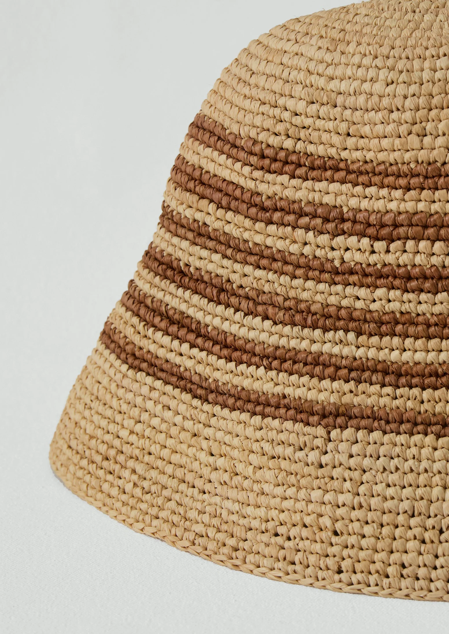 Maison N.H Paris Raffia Stella Hat | Natural/Brown - Image 5