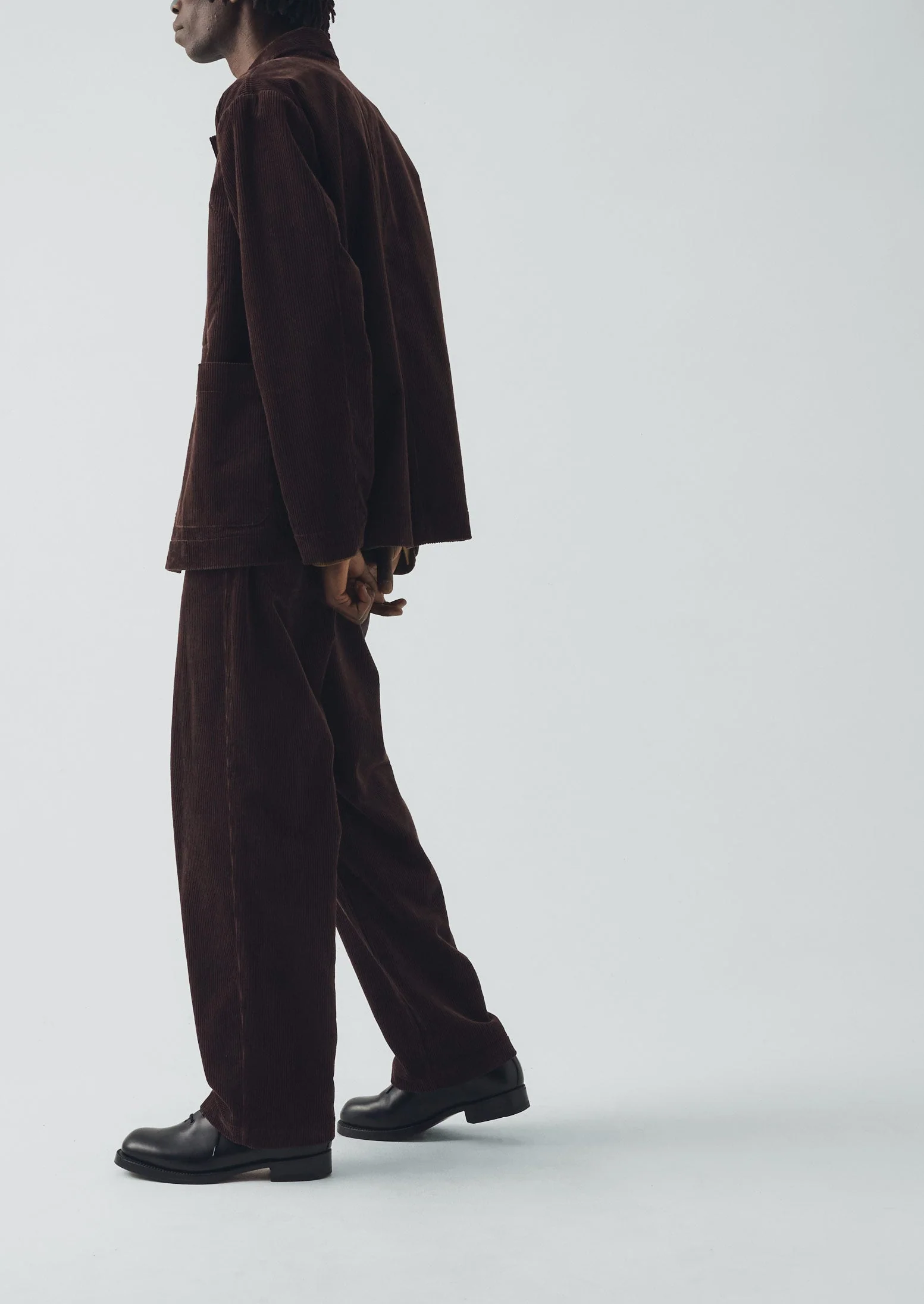 Organic Cord Chore Jacket | Java - Image 3