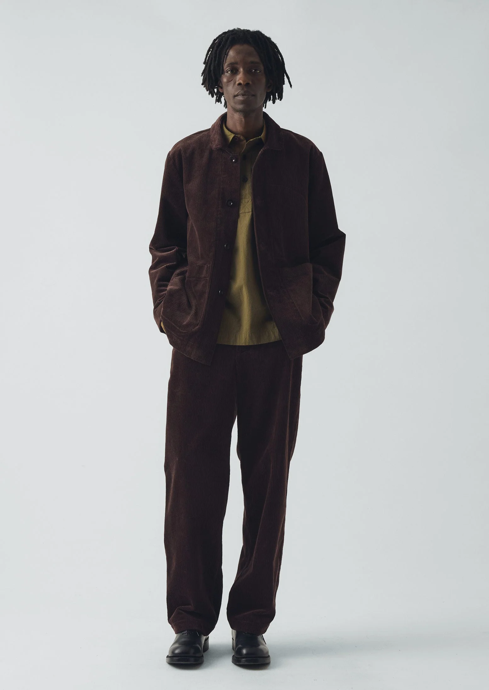 Organic Cord Chore Jacket | Java - Image 4