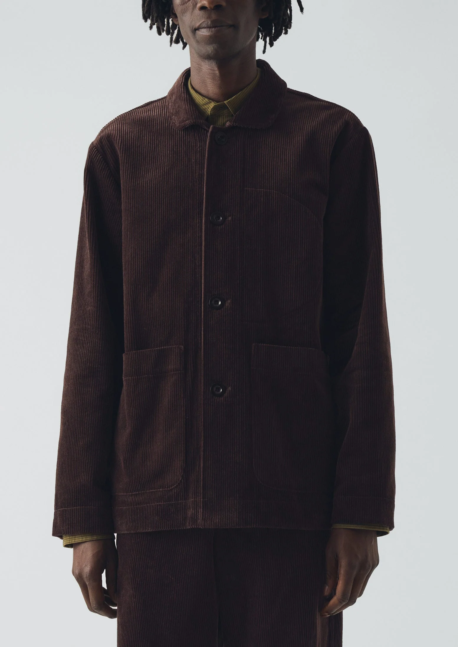 Organic Cord Chore Jacket | Java - Image 5