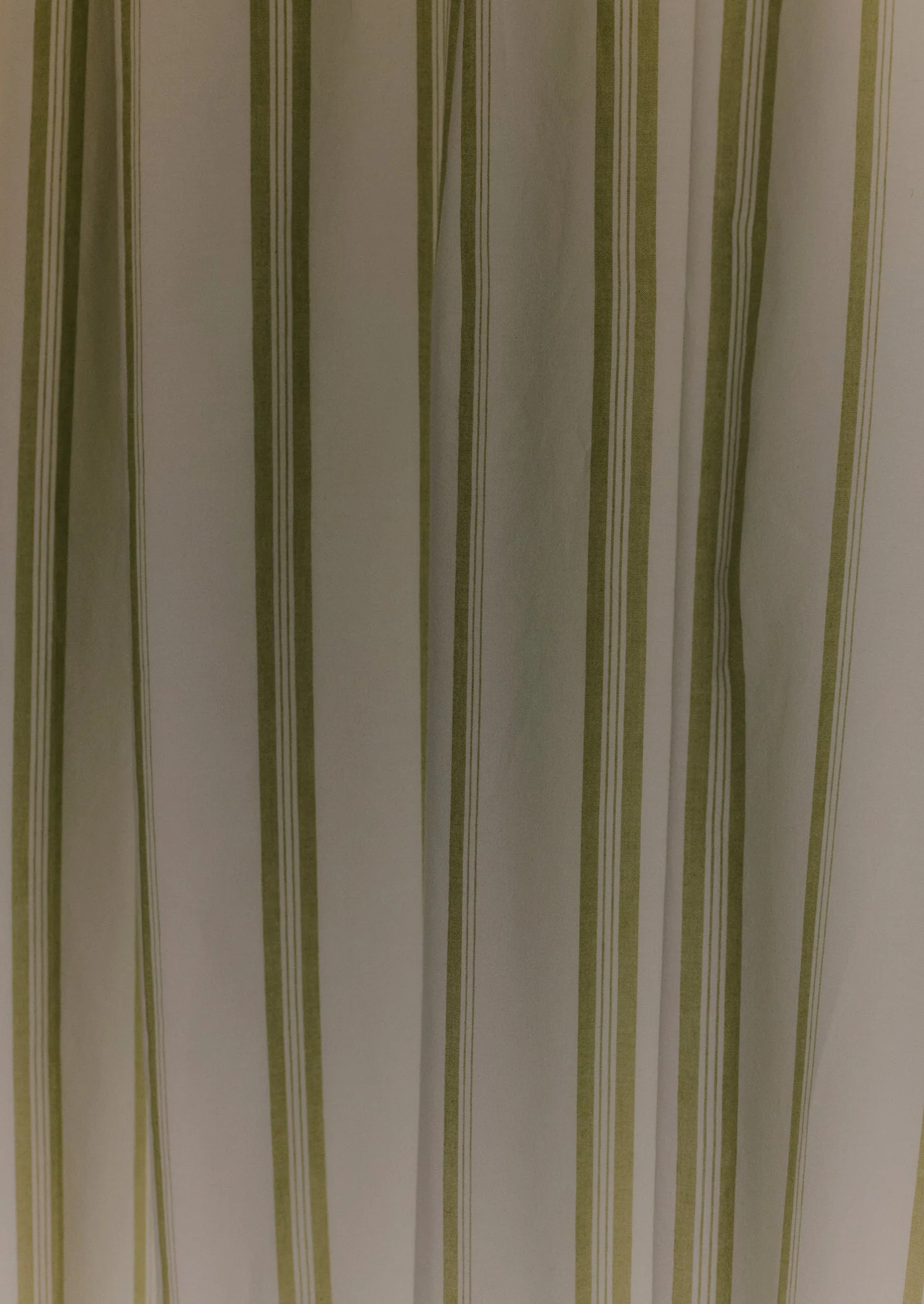 Sail Stripe Shower Curtain | Chalk/Fern - Image 3