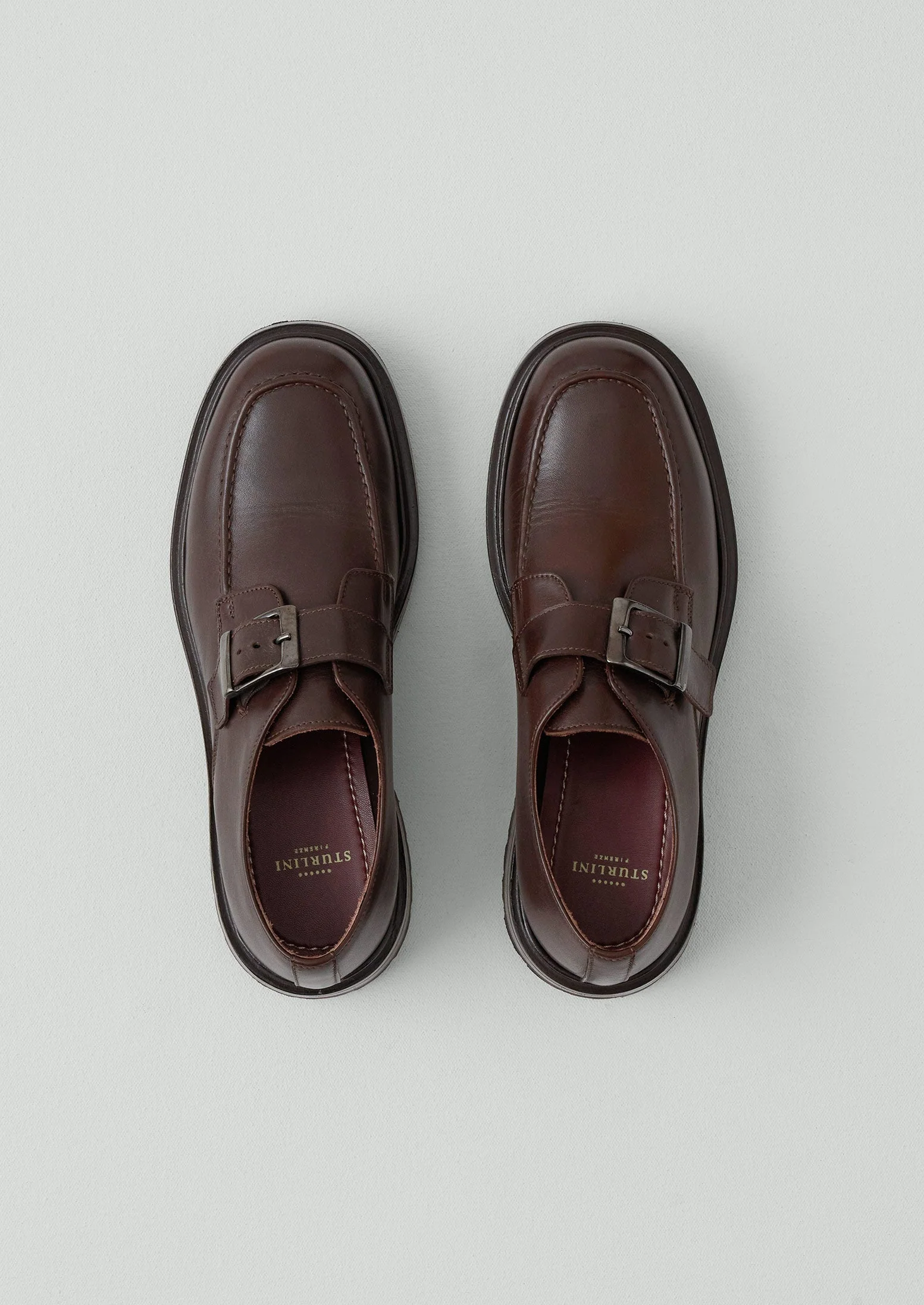 Sturlini Monk Strap Shoes | Dark Brown - Image 3