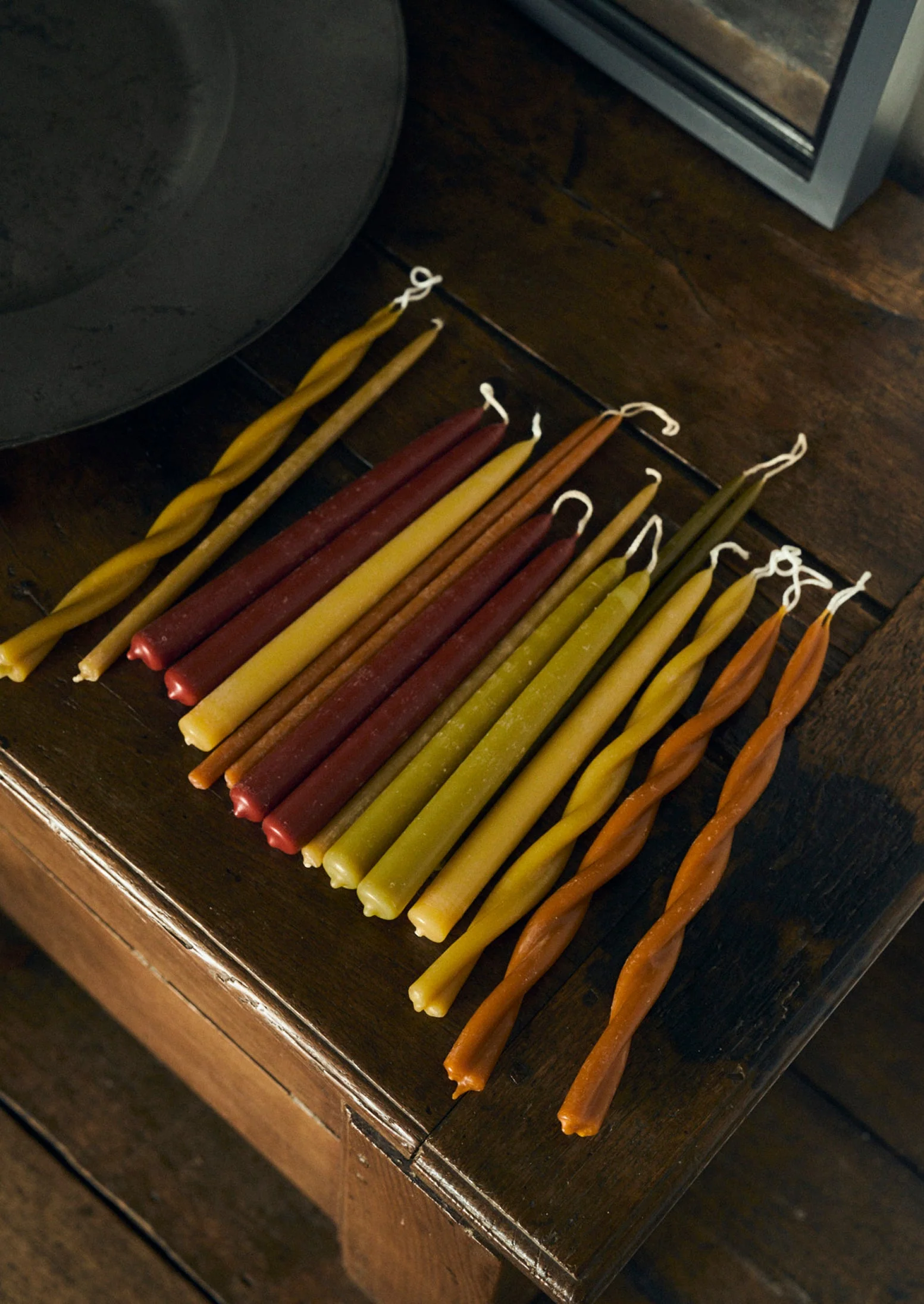 Wax Atelier Set of Four Dinner Candles | Yellow Moss/Red Sorrel - Image 5